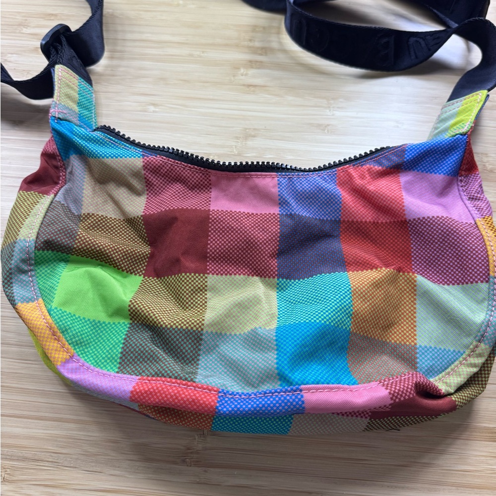 Baggu Small Crescent Madras